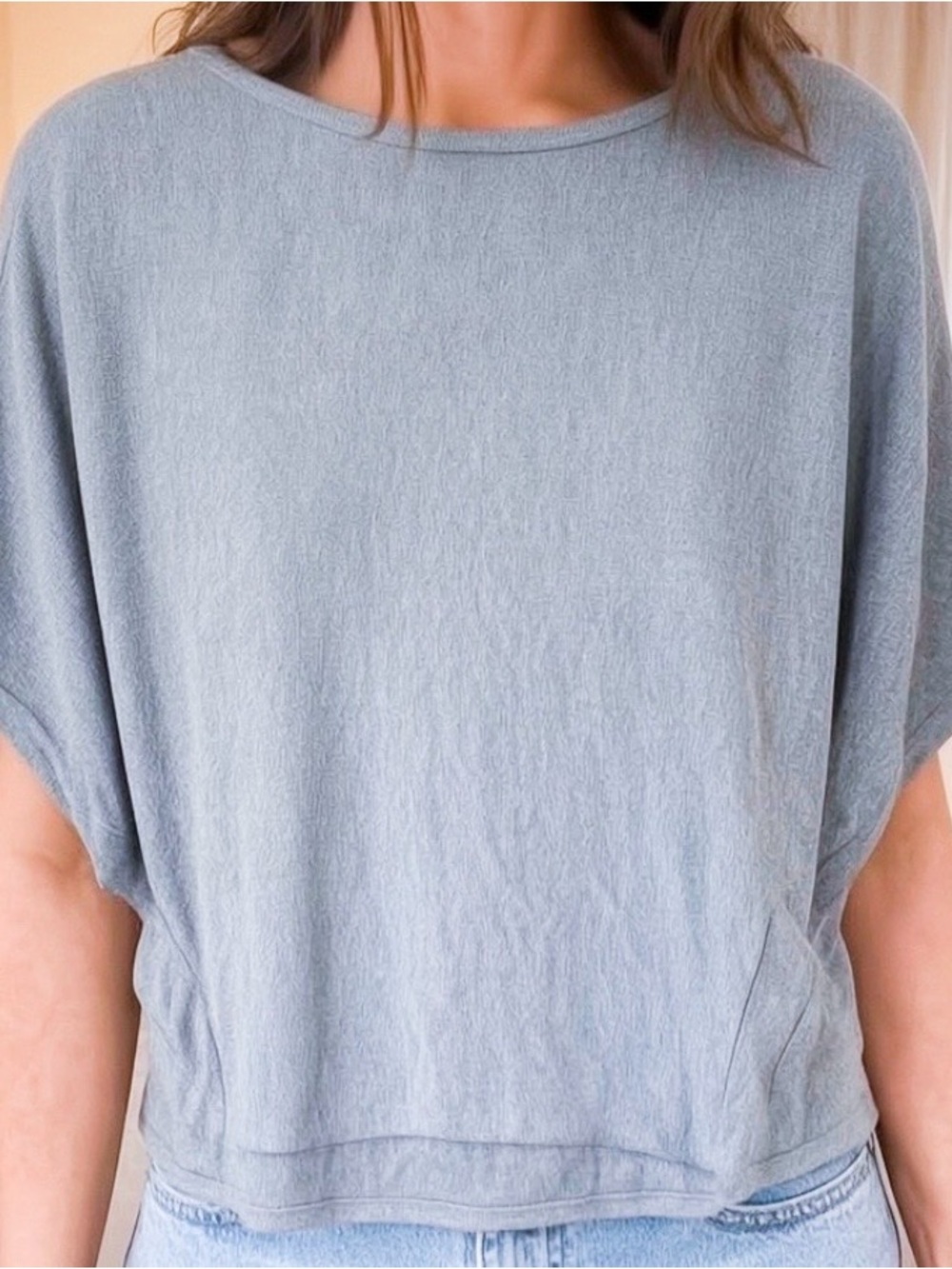 Michael Stars Light Blue Relaxed Crewneck Tee